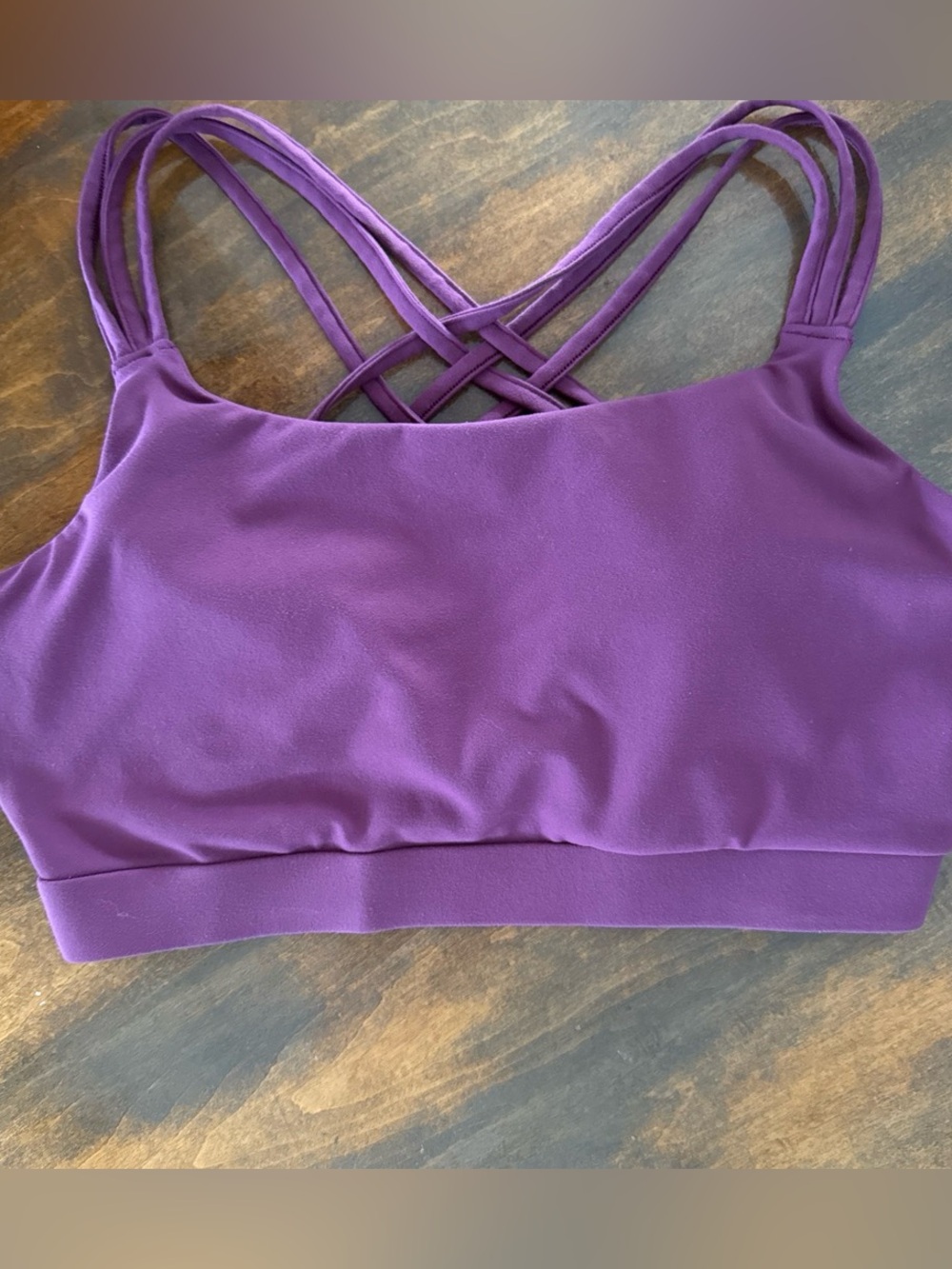 Nine West Purple Strappy Sports Bra - Women Intimates & Sleepwear